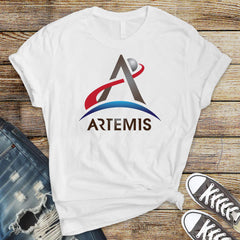Moon Mission T-Shirt : Artemis Design, Gildan Softstyle