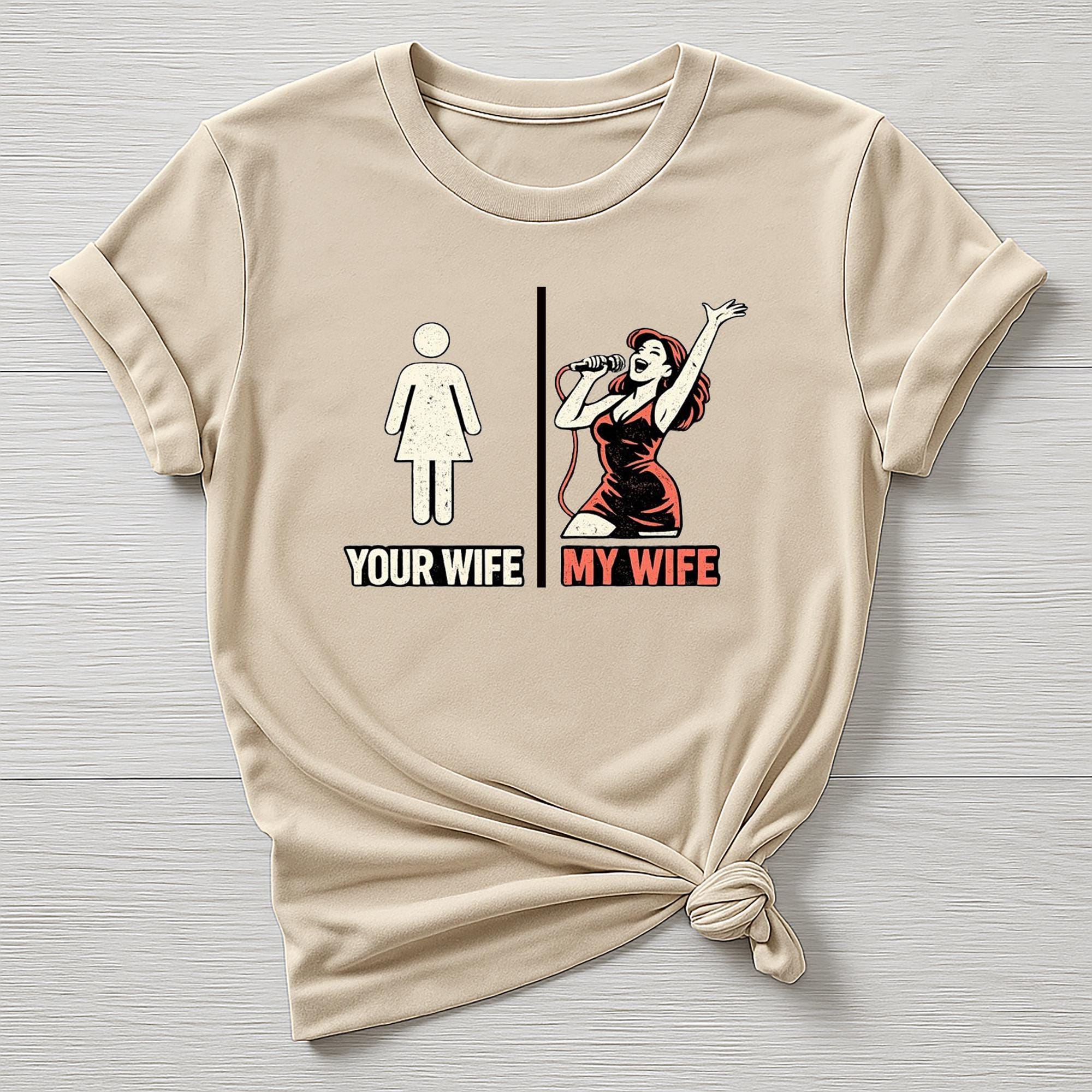 Rock Music T-Shirt : My Wife, Your Wife Design, Gildan Softstyle