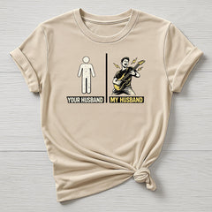 Rock Music T-Shirt : My Husband, Your Husband Design, Gildan Softstyle
