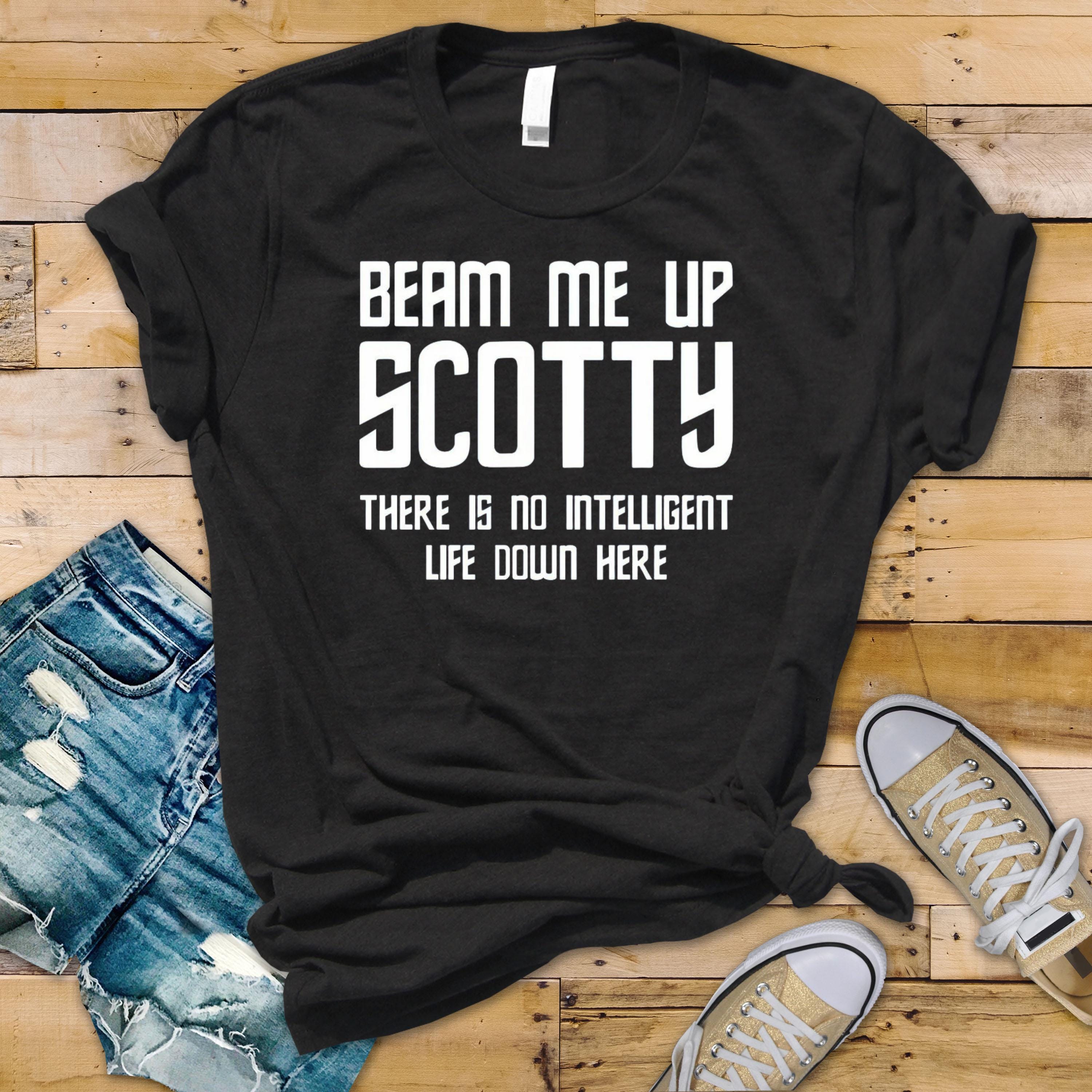 Sci-Fi Parody T-Shirt : Beam Me Up Design, Gildan Softstyle