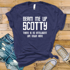 Sci-Fi Parody T-Shirt : Beam Me Up Design, Gildan Softstyle