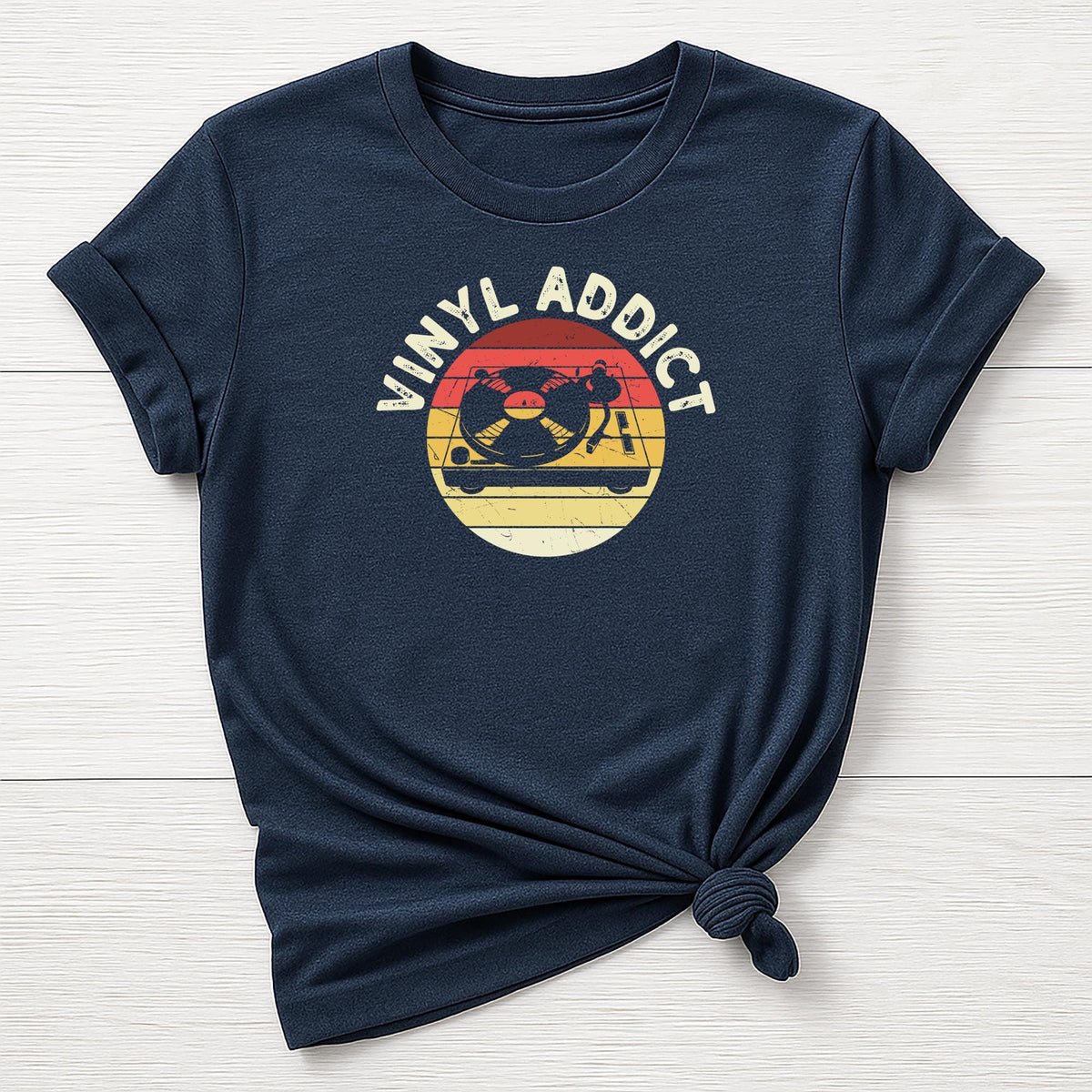 Music T-Shirt : Vinyl Addict, Gildan Softstyle