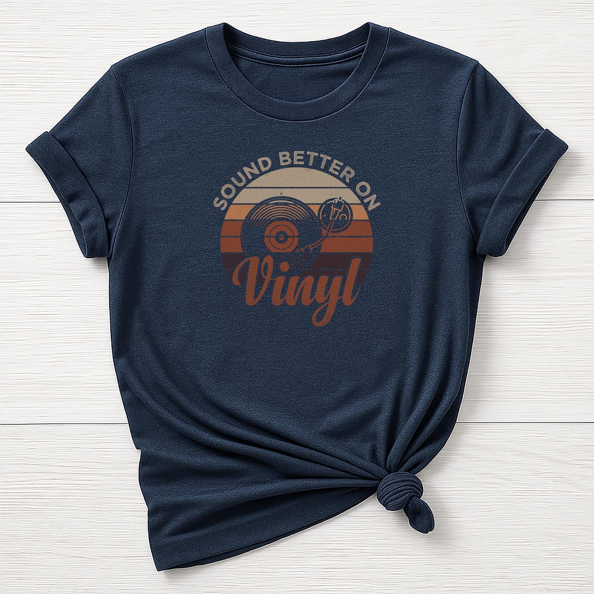 Music T-Shirt : Sound Better on Vinyl Design, Gildan Softstyle