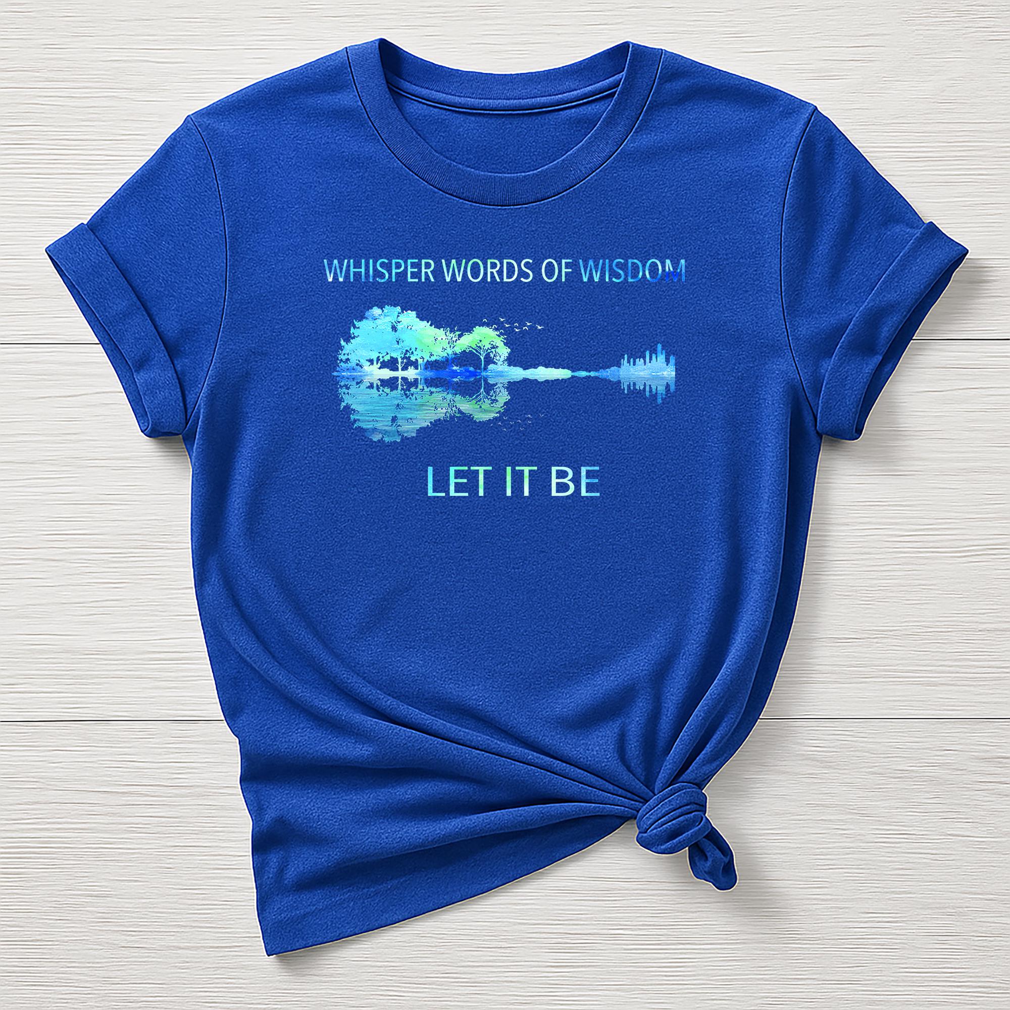 Let it Be T-Shirt : Music Design, Gildan Softstyle