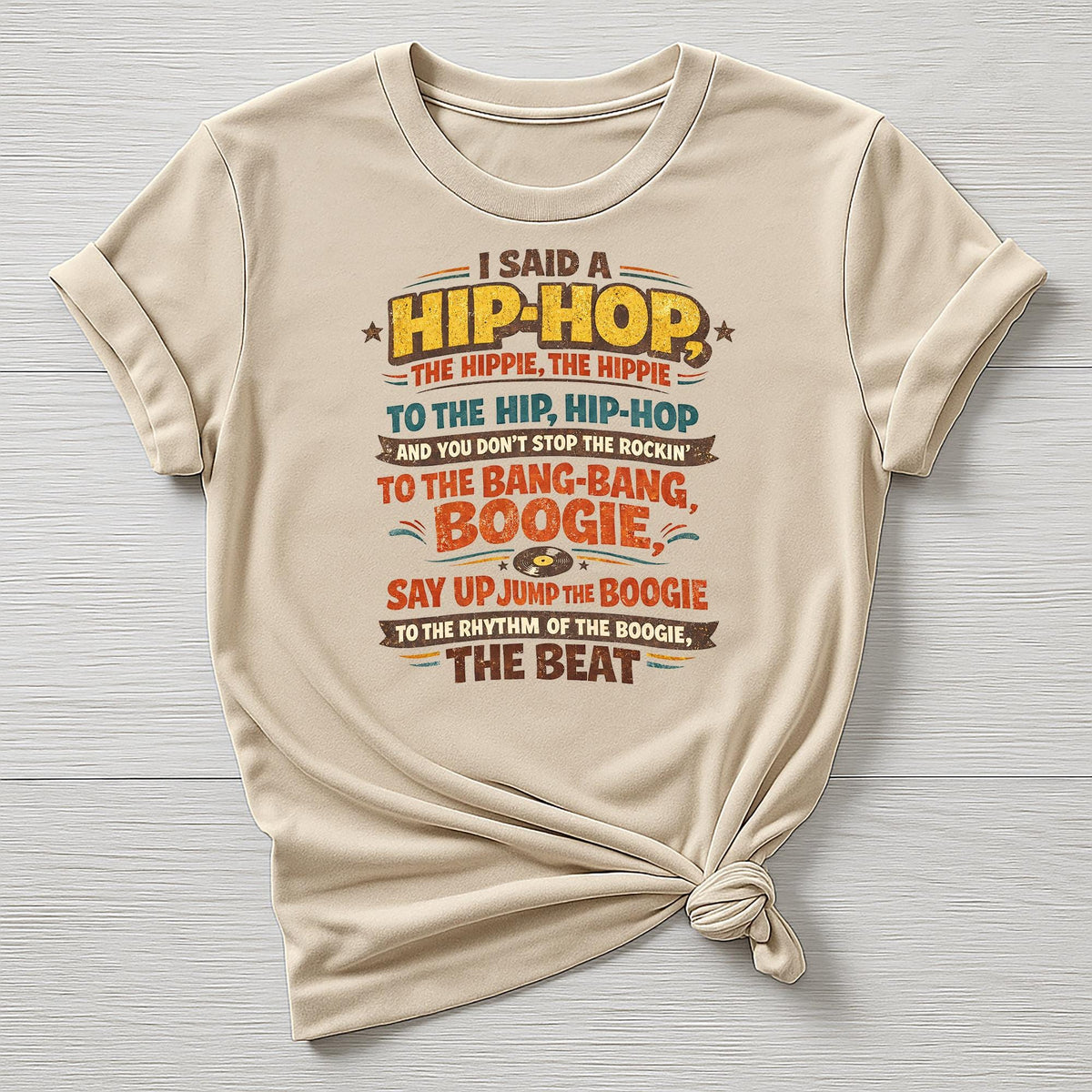 Music T-Shirt : Hip-Hop The Hippie Design, Gildan Softstyle
