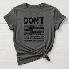 Music T-Shirt : Don't Stop Design, Gildan Softstyle