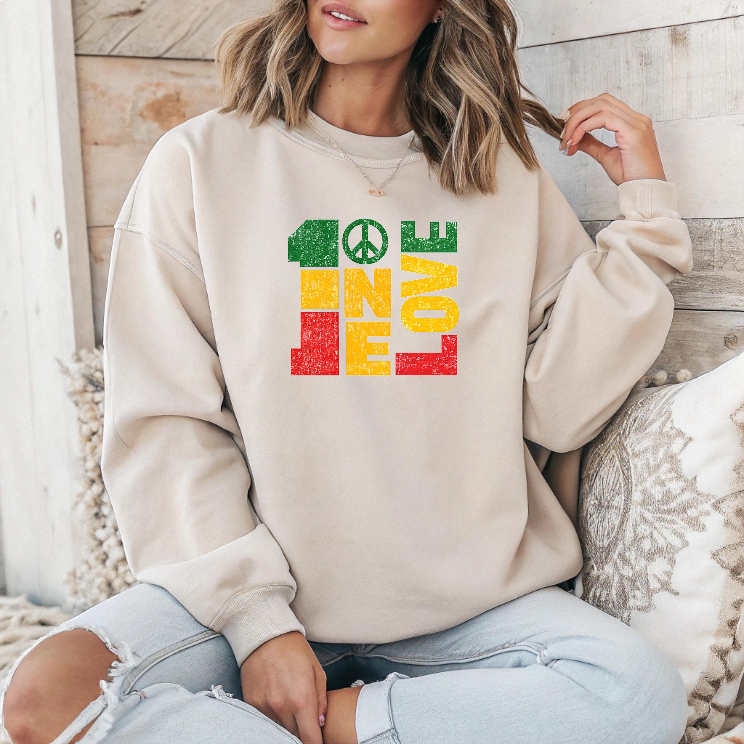 Music Sweatshirt: One Love Design, Gildan Heavyweight
