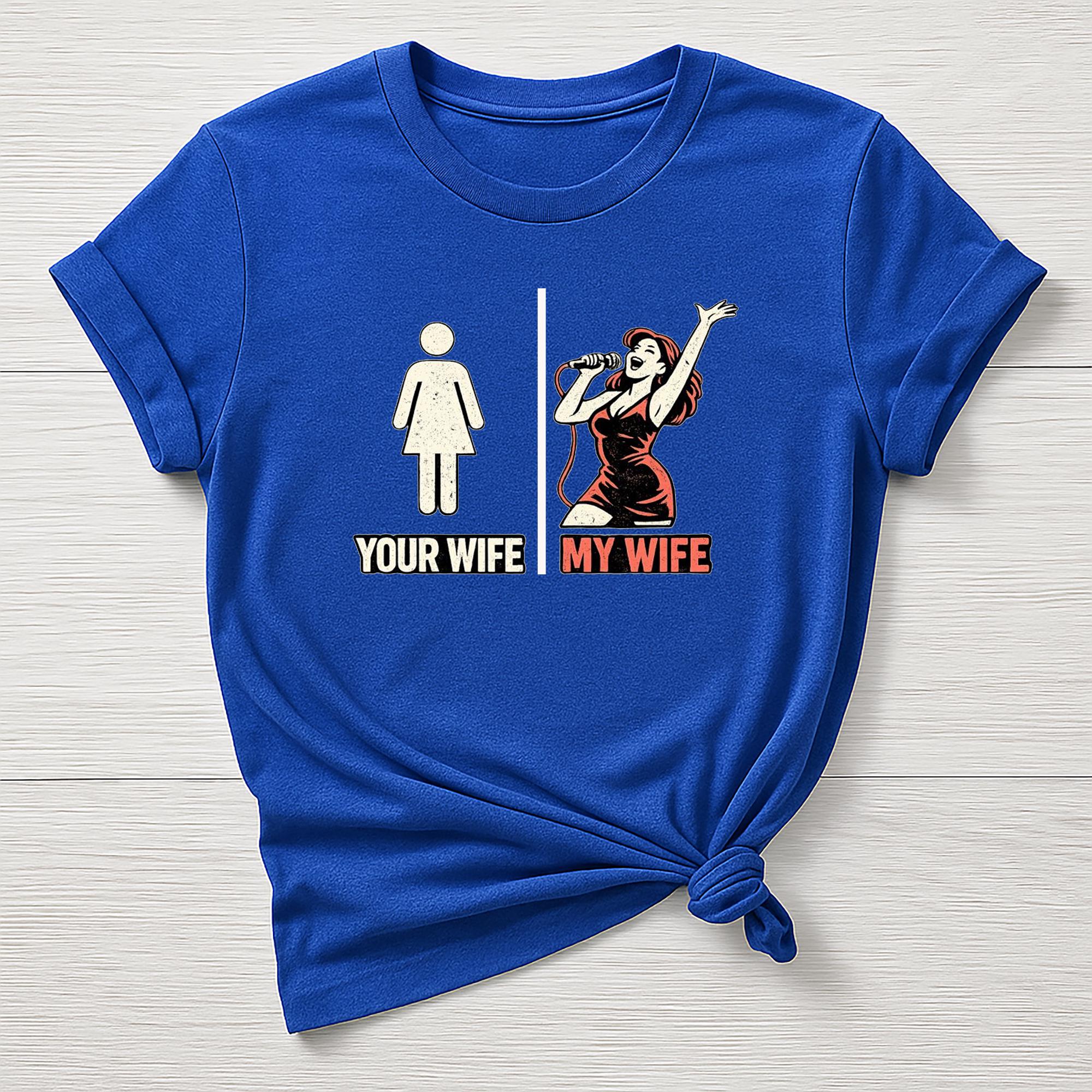 Rock Music T-Shirt : My Wife, Your Wife Design, Gildan Softstyle