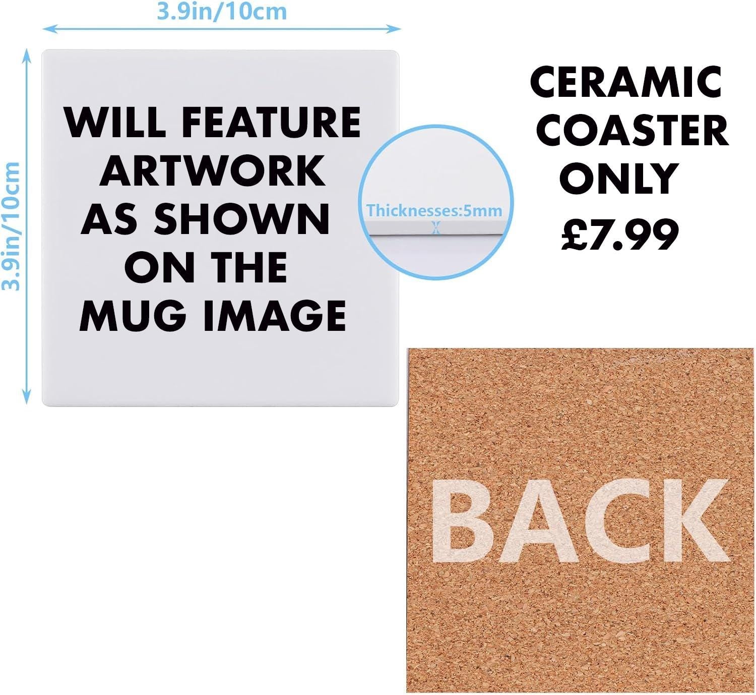 50th Birthday Mug: Ziggy Design - Fast UK Tracked Shipping