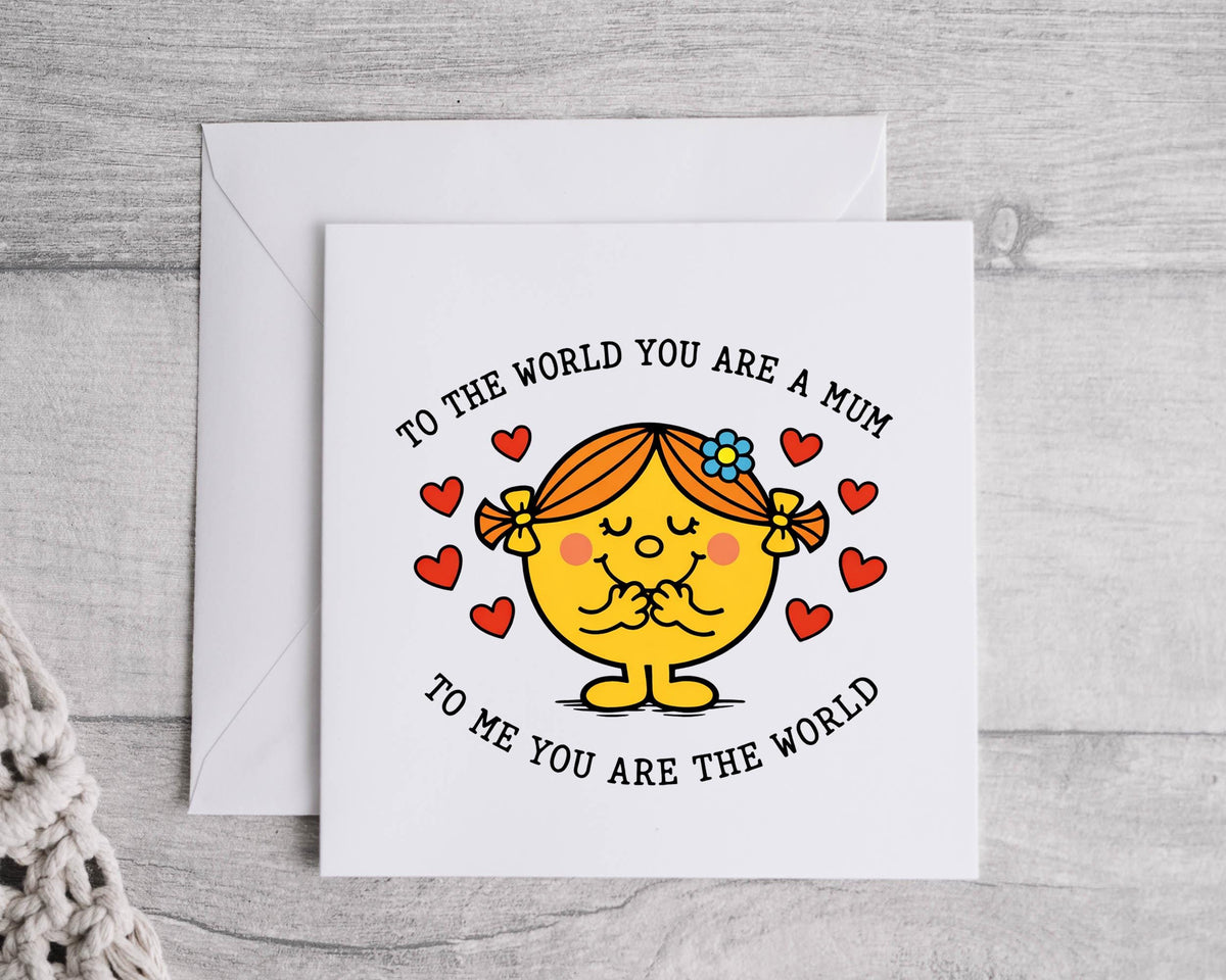 Mum  Birthday Card -  World Mum Design