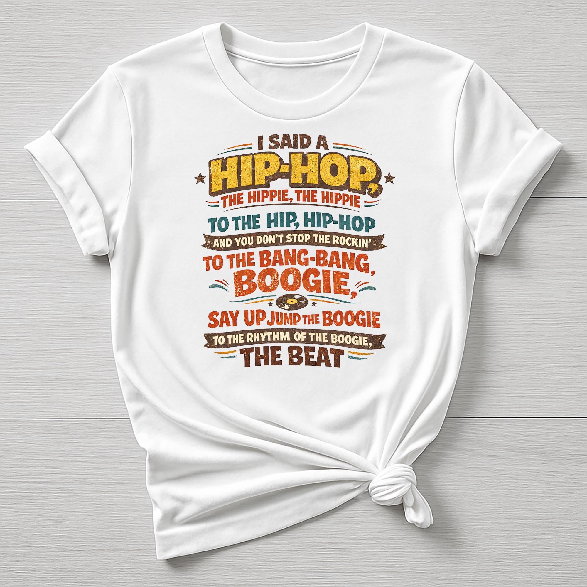 Music T-Shirt : Hip-Hop The Hippie Design, Gildan Softstyle
