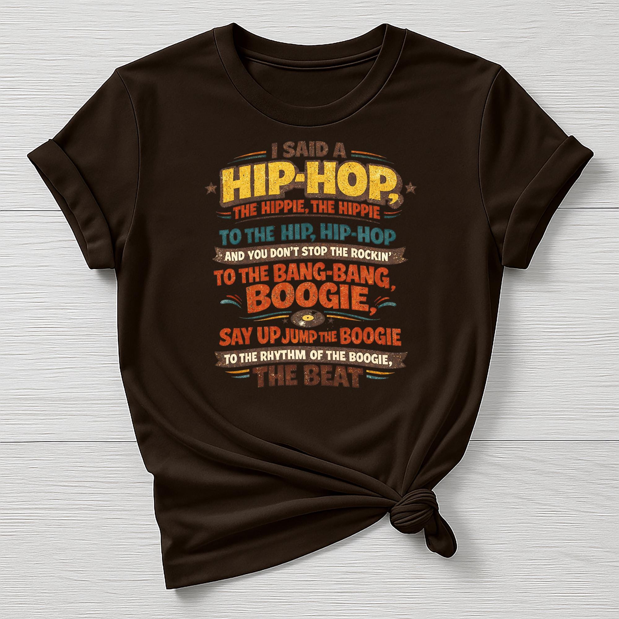 Music T-Shirt : Hip-Hop The Hippie Design, Gildan Softstyle