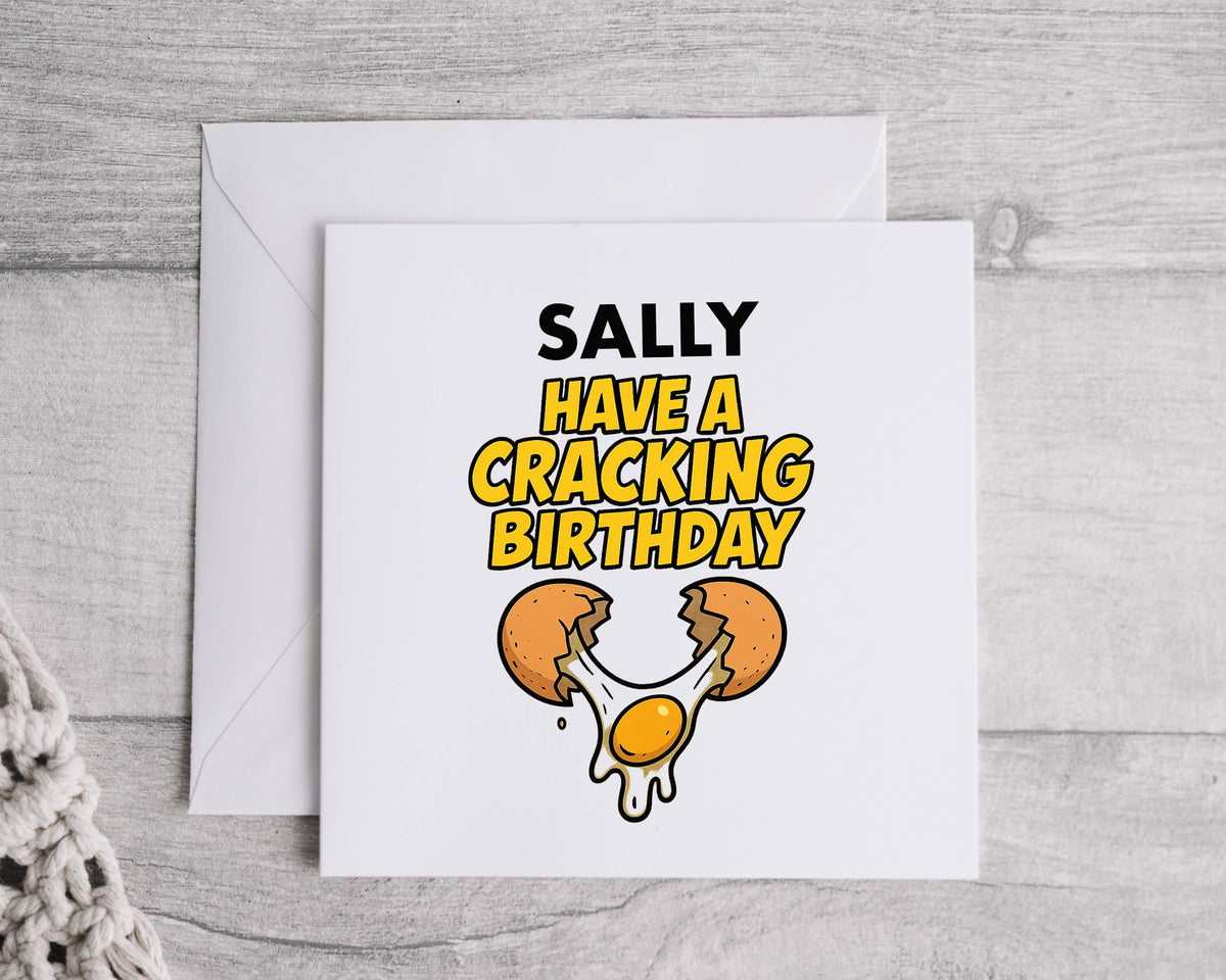 Personalised Birthday Card: Have a Cracking Design - Fast UK Shipping
