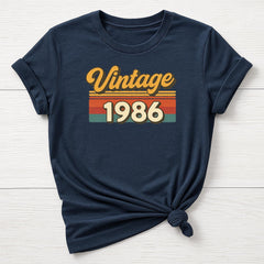 40th Birthday T-Shirt : Vintage 1986 Design, Gildan Softstyle