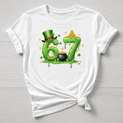 St Patricks Day T-Shirt : Paddy's 6-7 Design, Gildan Softstyle