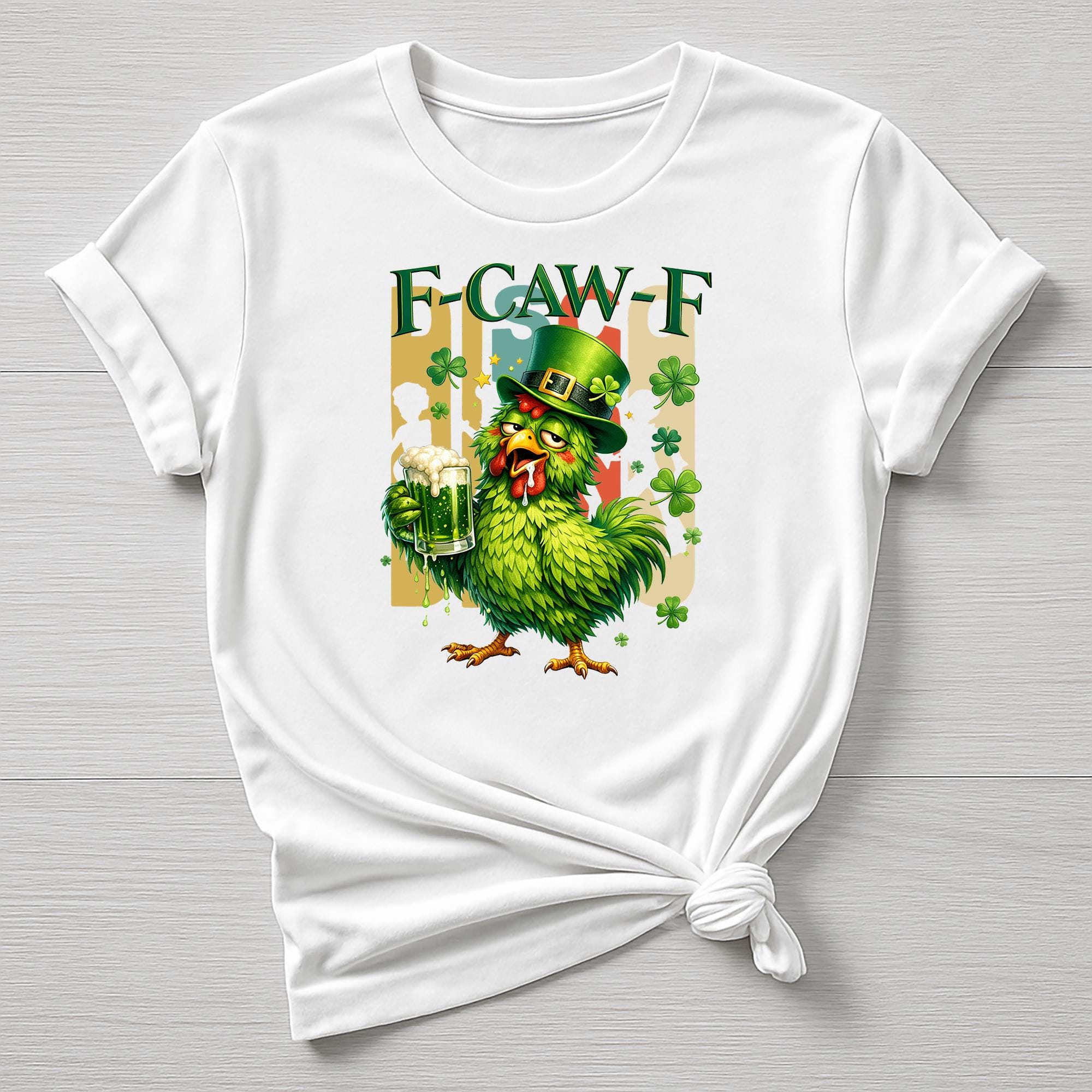 St Patricks Day T-Shirt : F-CAW-F Design, Gildan Softstyle