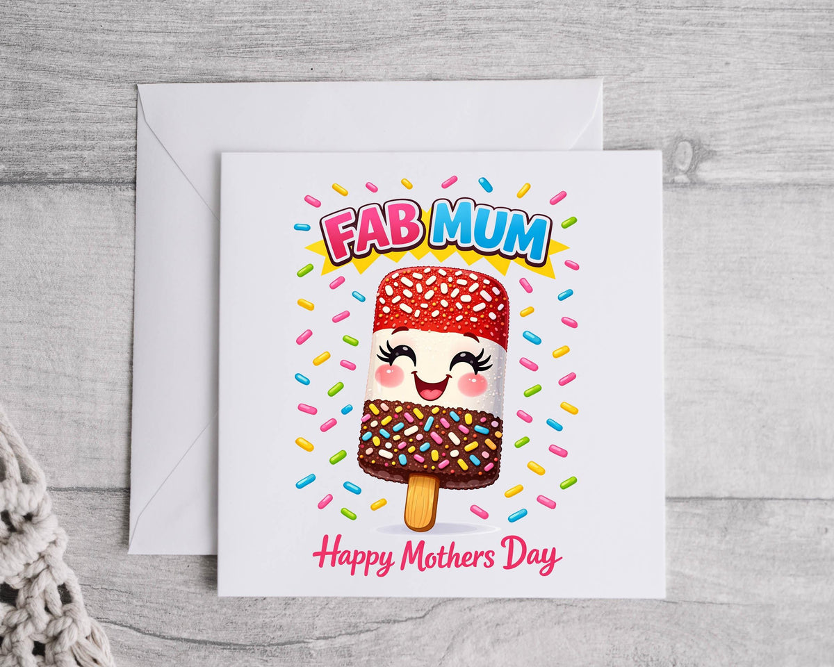 Mothers Day Card -  Fab Mum Design