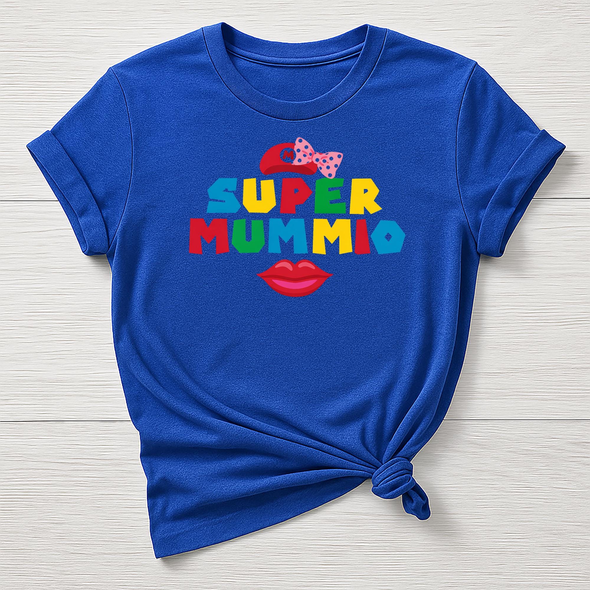 Mothers Day T-Shirt : Super Mummio Design, Gildan Softstyle