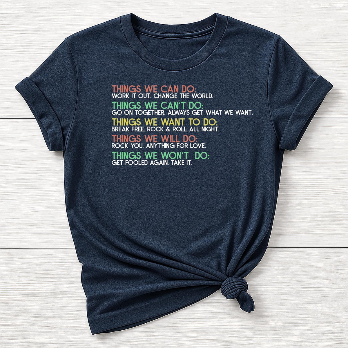 Music T-Shirt : Things We Can Do Design, Gildan Softstyle