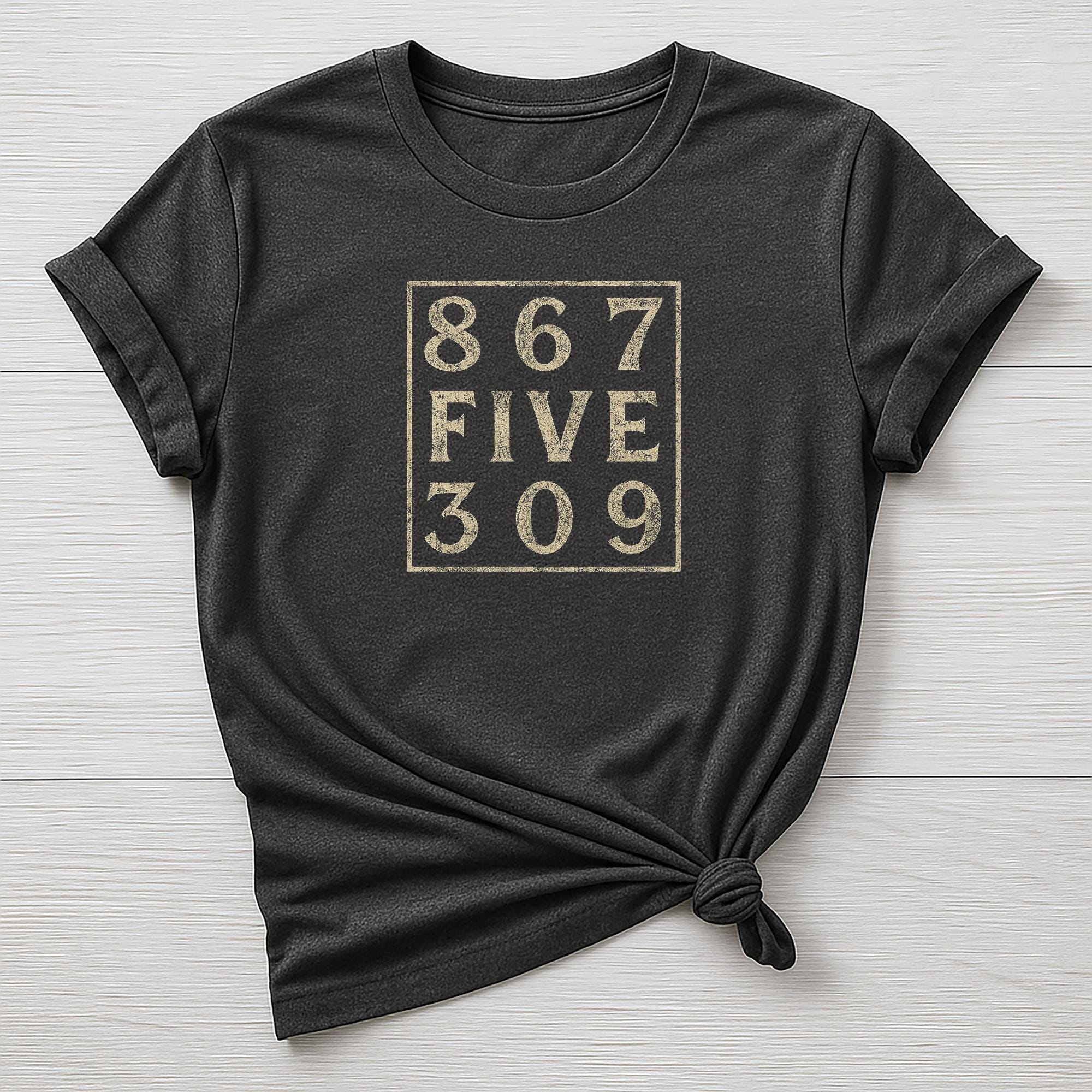 80s Retro Music T-Shirt : 867 FIVE 309 Design, Gildan Softstyle