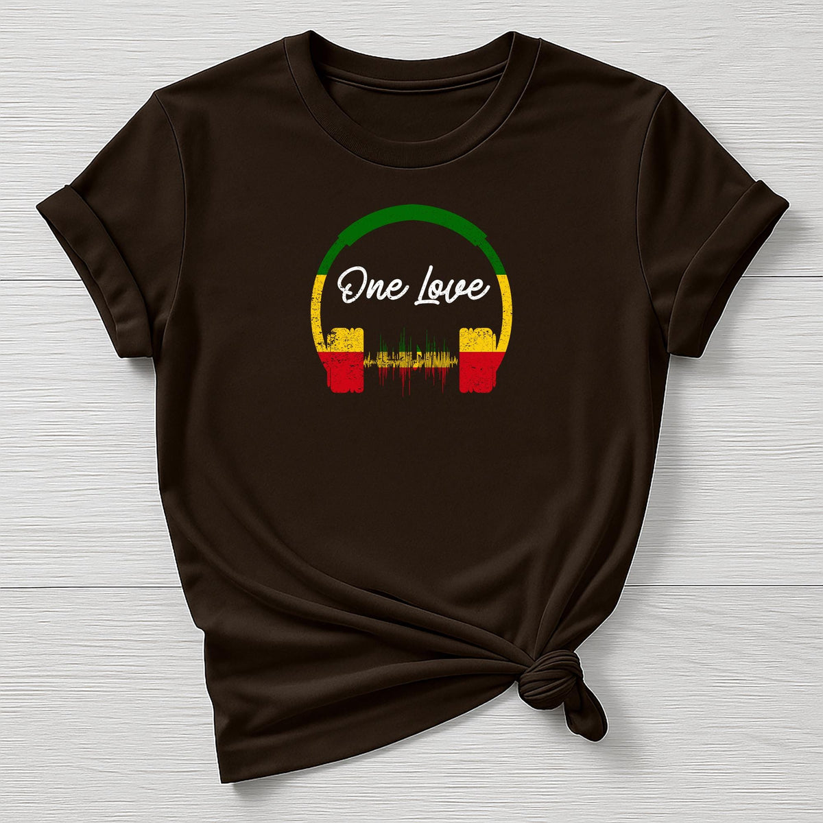 Music T-Shirt : One Love Headphones Design, Gildan Softstyle