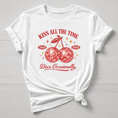 Music T-Shirt : Kiss All The Time Disco Occasionally Design, Gildan Softstyle