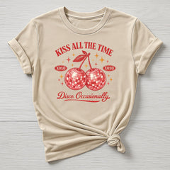 Music T-Shirt : Kiss All The Time Disco Occasionally Design, Gildan Softstyle