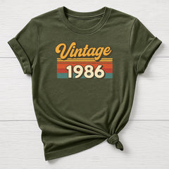 40th Birthday T-Shirt : Vintage 1986 Design, Gildan Softstyle