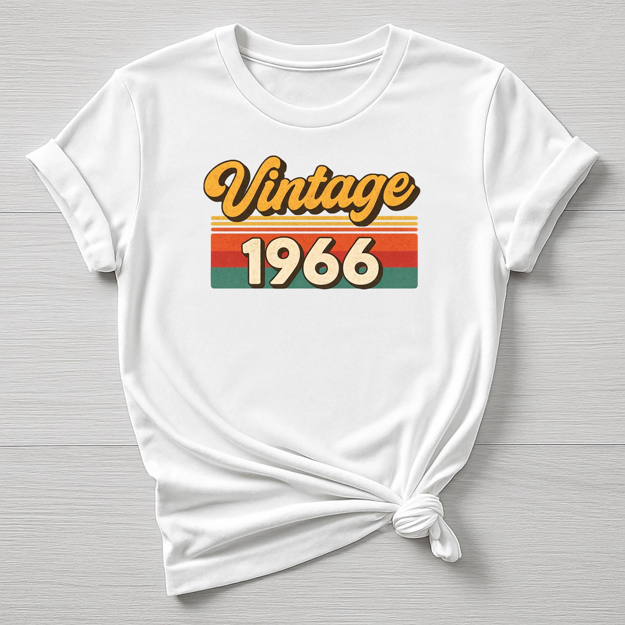 60th Birthday T-Shirt : Vintage 1966 Design, Gildan Softstyle