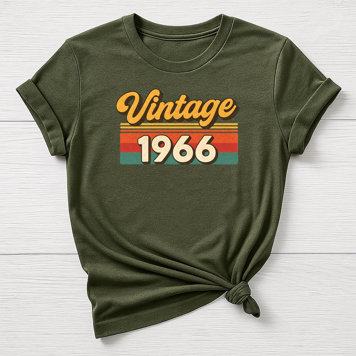 60th Birthday T-Shirt : Vintage 1966 Design, Gildan Softstyle
