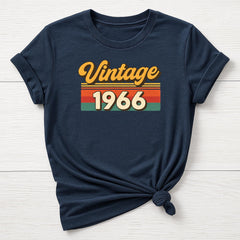 60th Birthday T-Shirt : Vintage 1966 Design, Gildan Softstyle