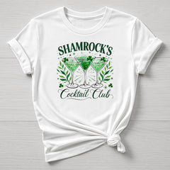 St Patricks Day T-Shirt : Shamrocks Cocktail Design, Gildan Softstyle