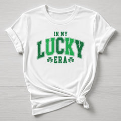 St Patricks Day T-Shirt : In My Lucky Era Design, Gildan Softstyle