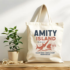 Amity Island Clear Skies Tote Bag - Funny Movie Gift - Tracked UK Post