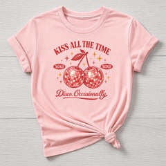 Music T-Shirt : Kiss All The Time Disco Occasionally Design, Gildan Softstyle