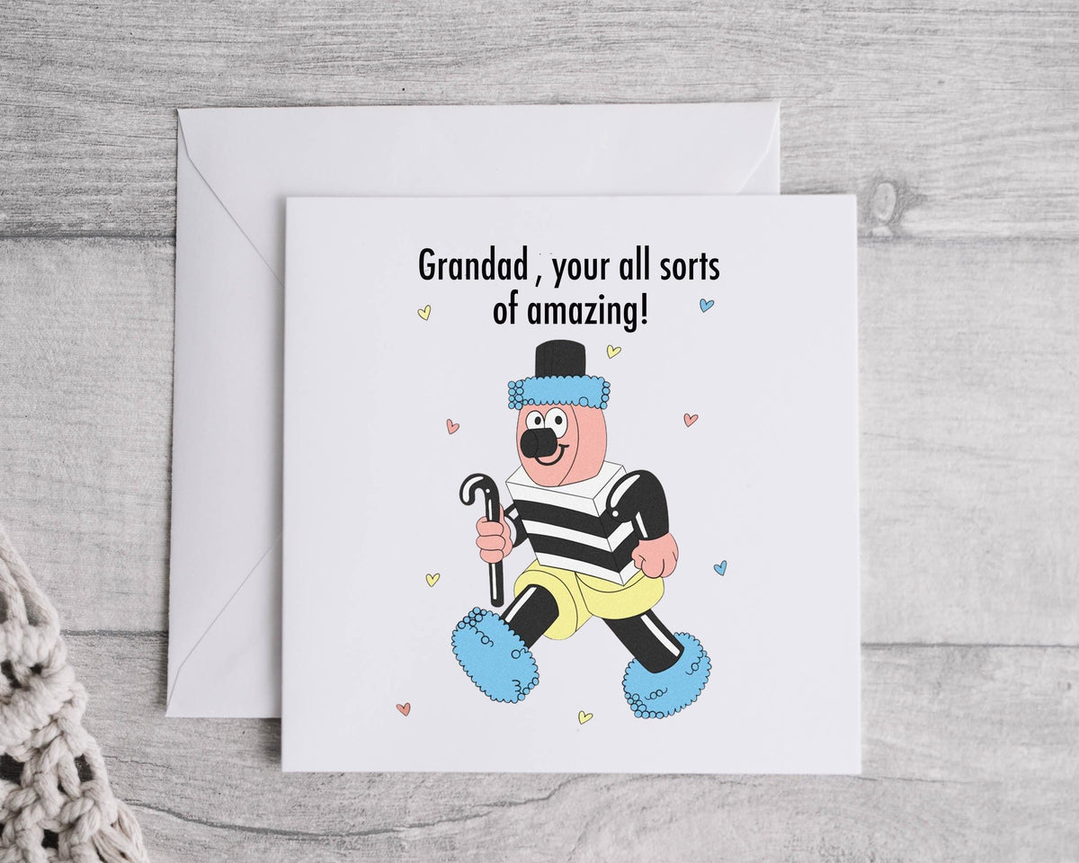 Grandad Birthday Card - Allsorts Design