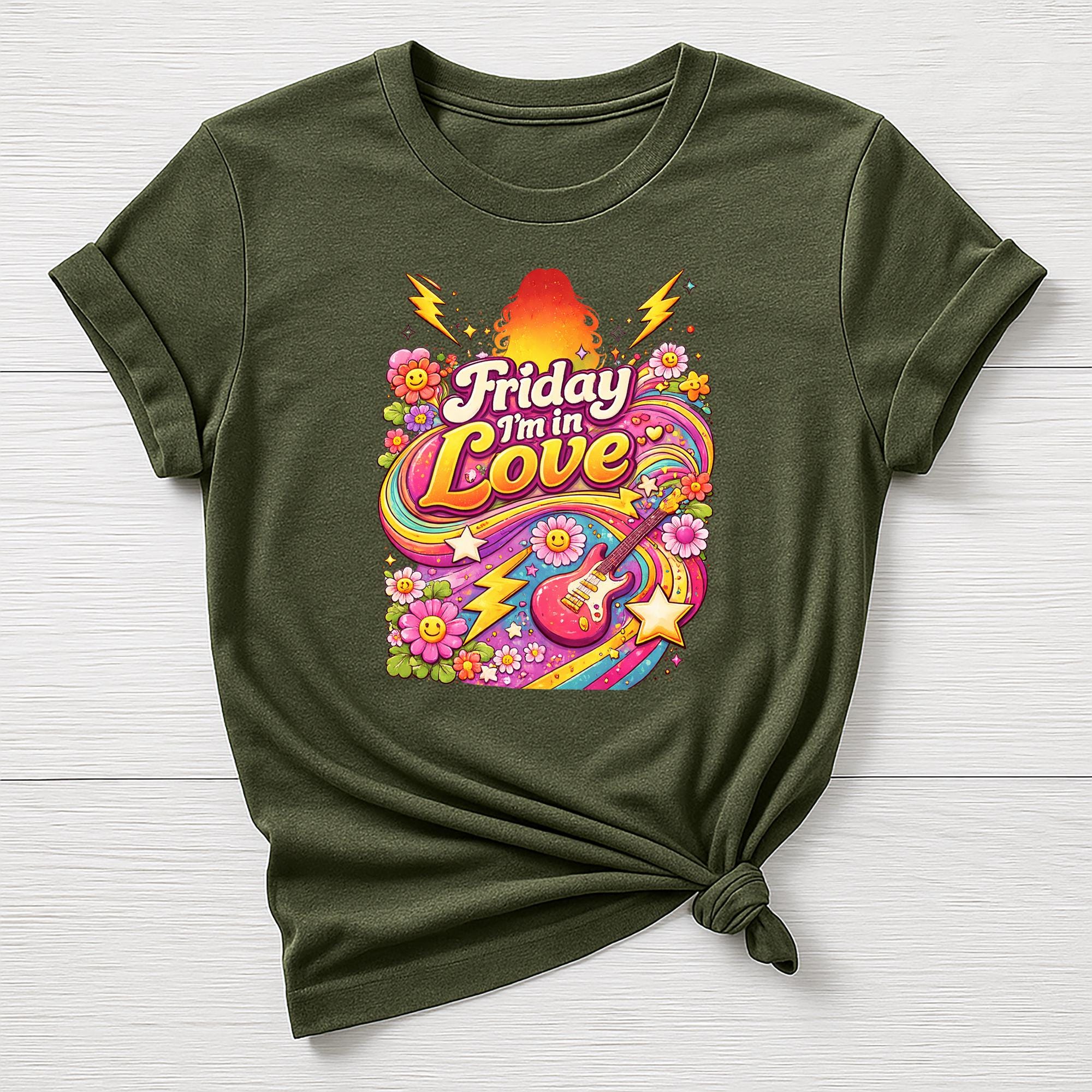 Music T-Shirt : Friday I'm in Love 90's Retro Design, Gildan Softstyle