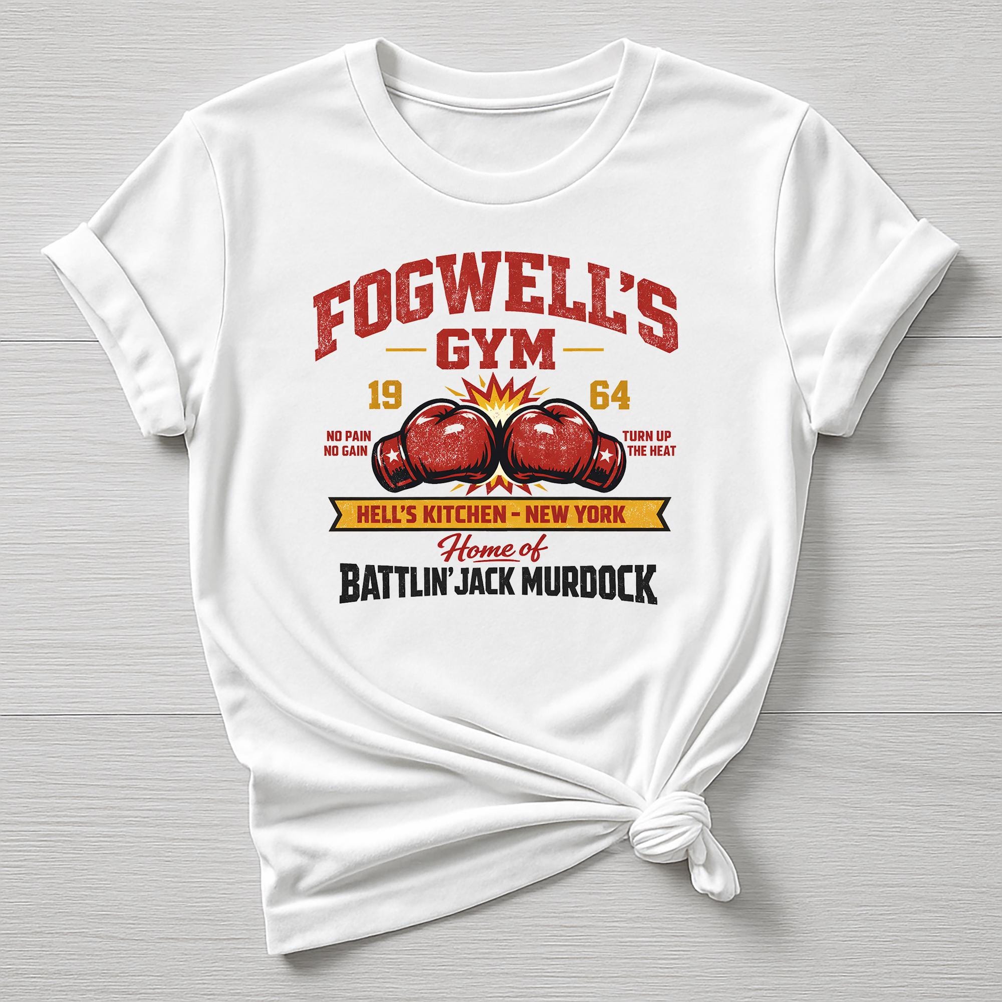 Superhero T-Shirt : Fogwells Gym Design, Gildan Softstyle