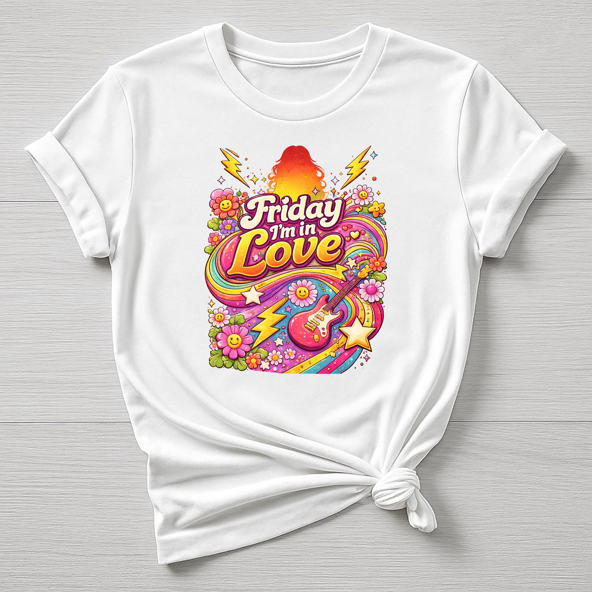 Music T-Shirt : Friday I'm in Love 90's Retro Design, Gildan Softstyle