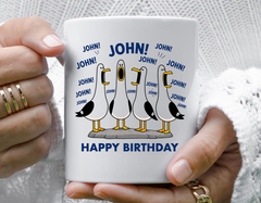 Personalised Friend Birthday Mug - Seagulls Design with Fast Free Tracked UK Post (Copy)