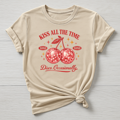Music T-Shirt : Kiss All The Time Disco Occasionally Design, Gildan Softstyle