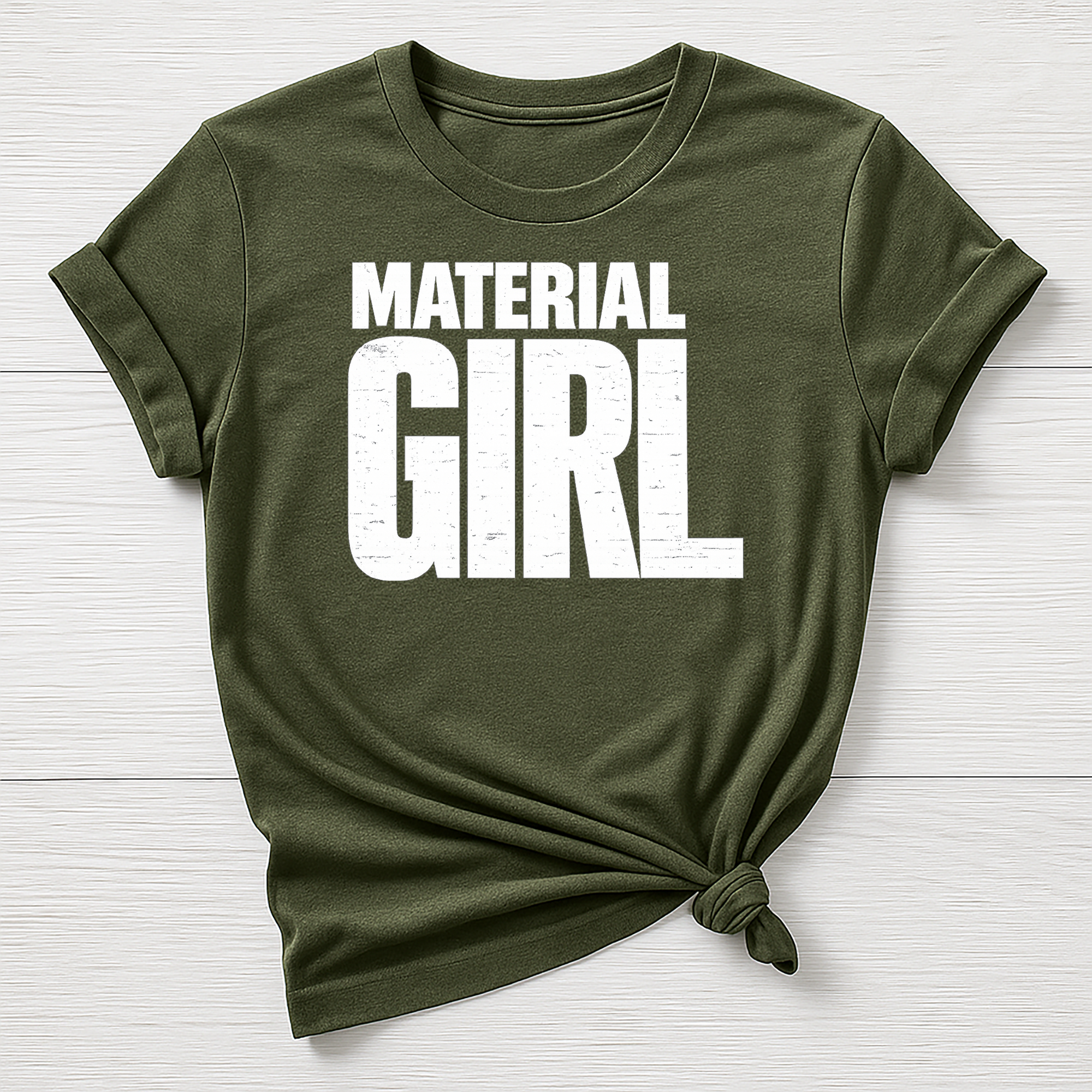 Music T-Shirt : Material Girl Design, Gildan Softstyle