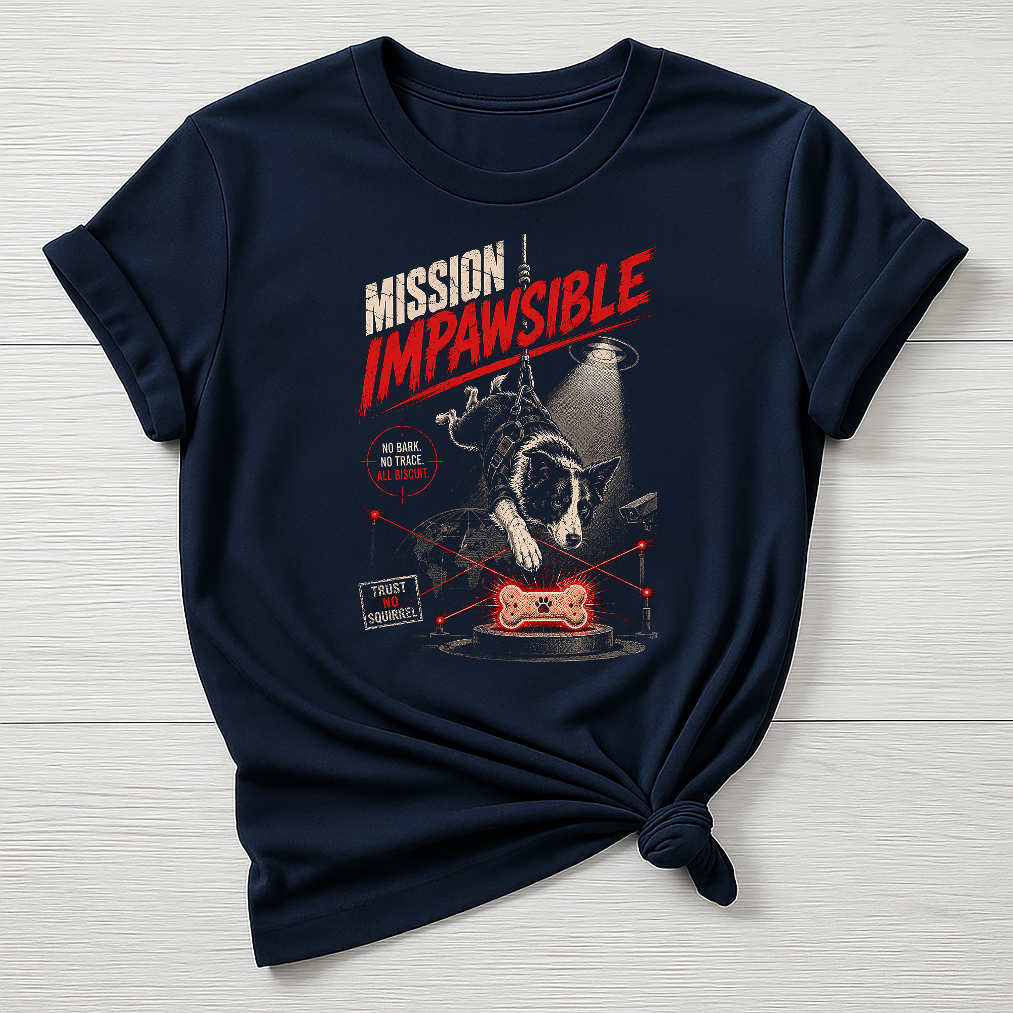 Animal Movie T-Shirt - Mission Inpawsible Design , Gildan Softstyle