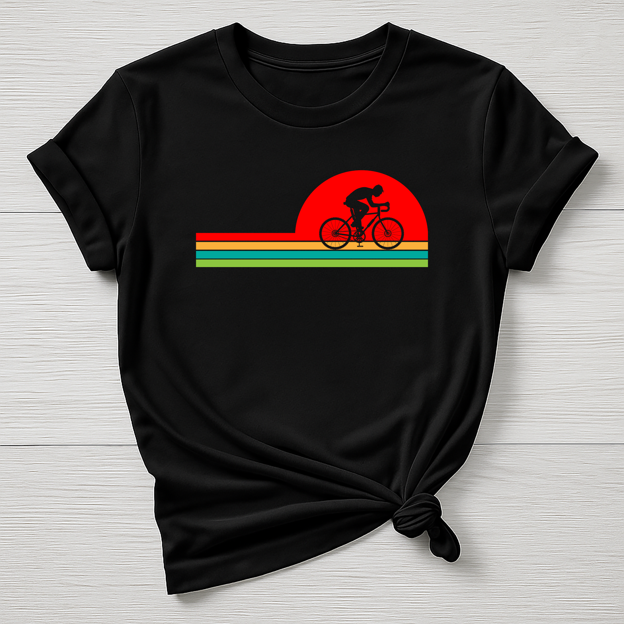 Cycling T-Shirt : Retro Vintage Design, Gildan Softstyle