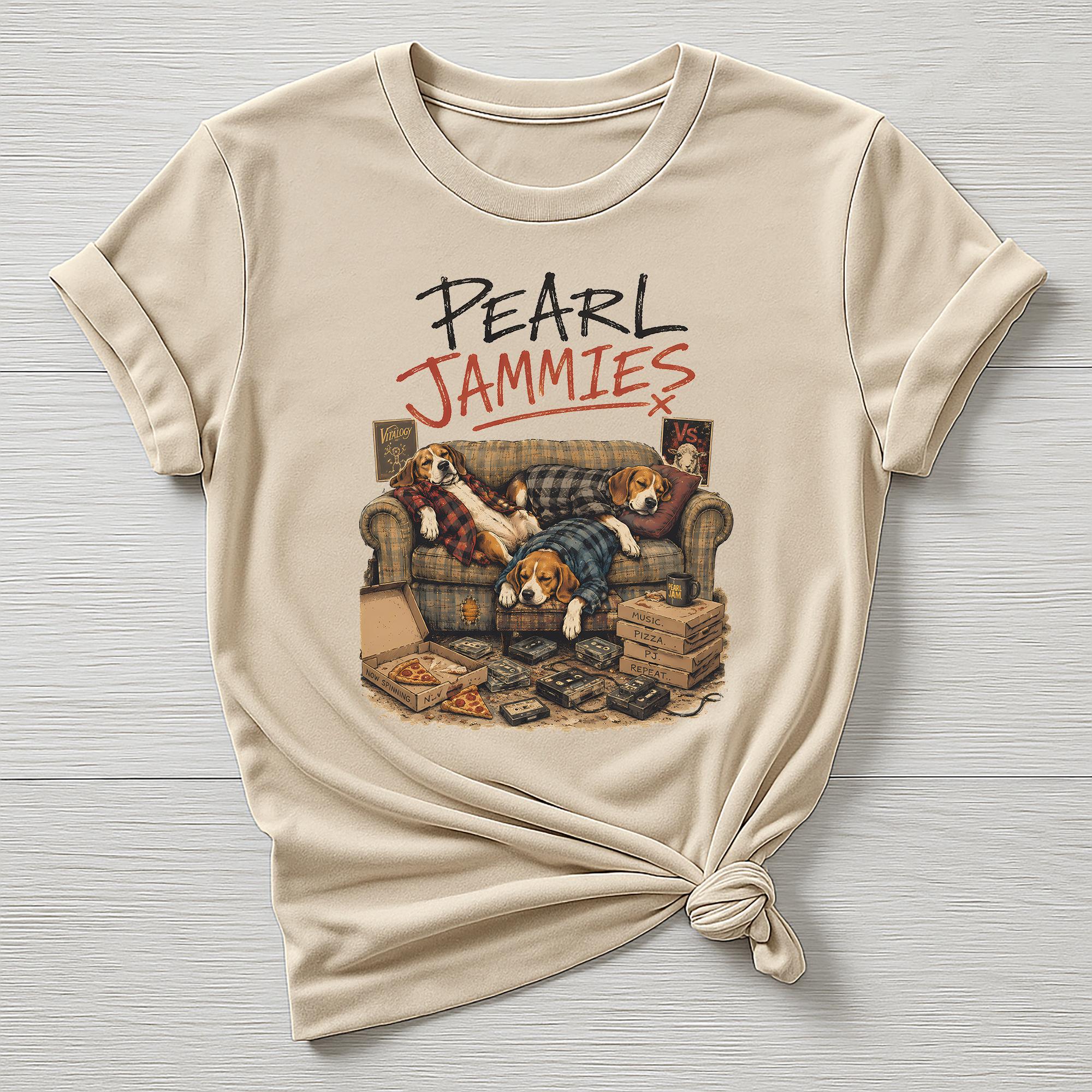 Animal Rock T-Shirt - Pearl Jammies Design - Gildan Softstyle