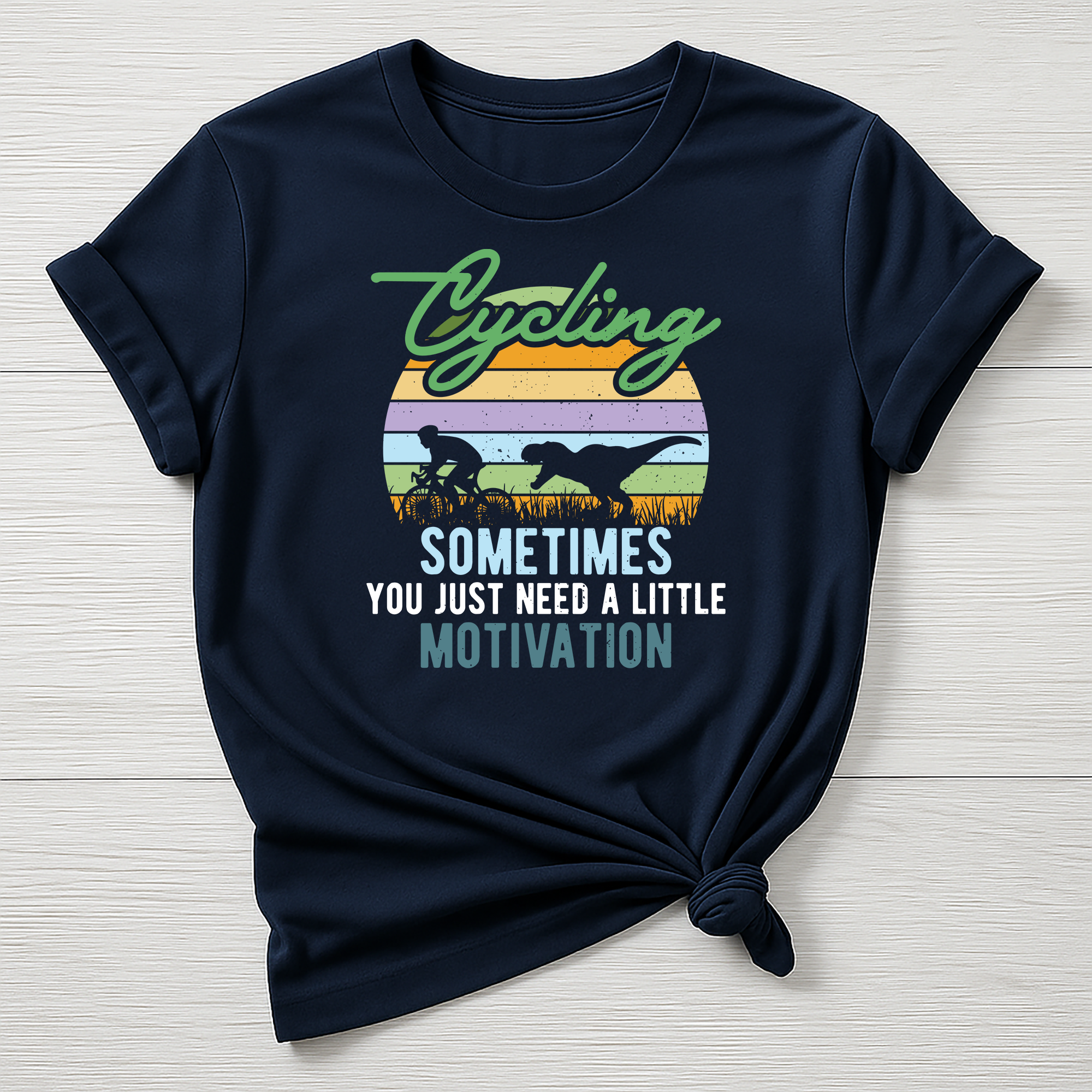 Cycling T-Shirt : Motivation Design, Gildan Softstyle