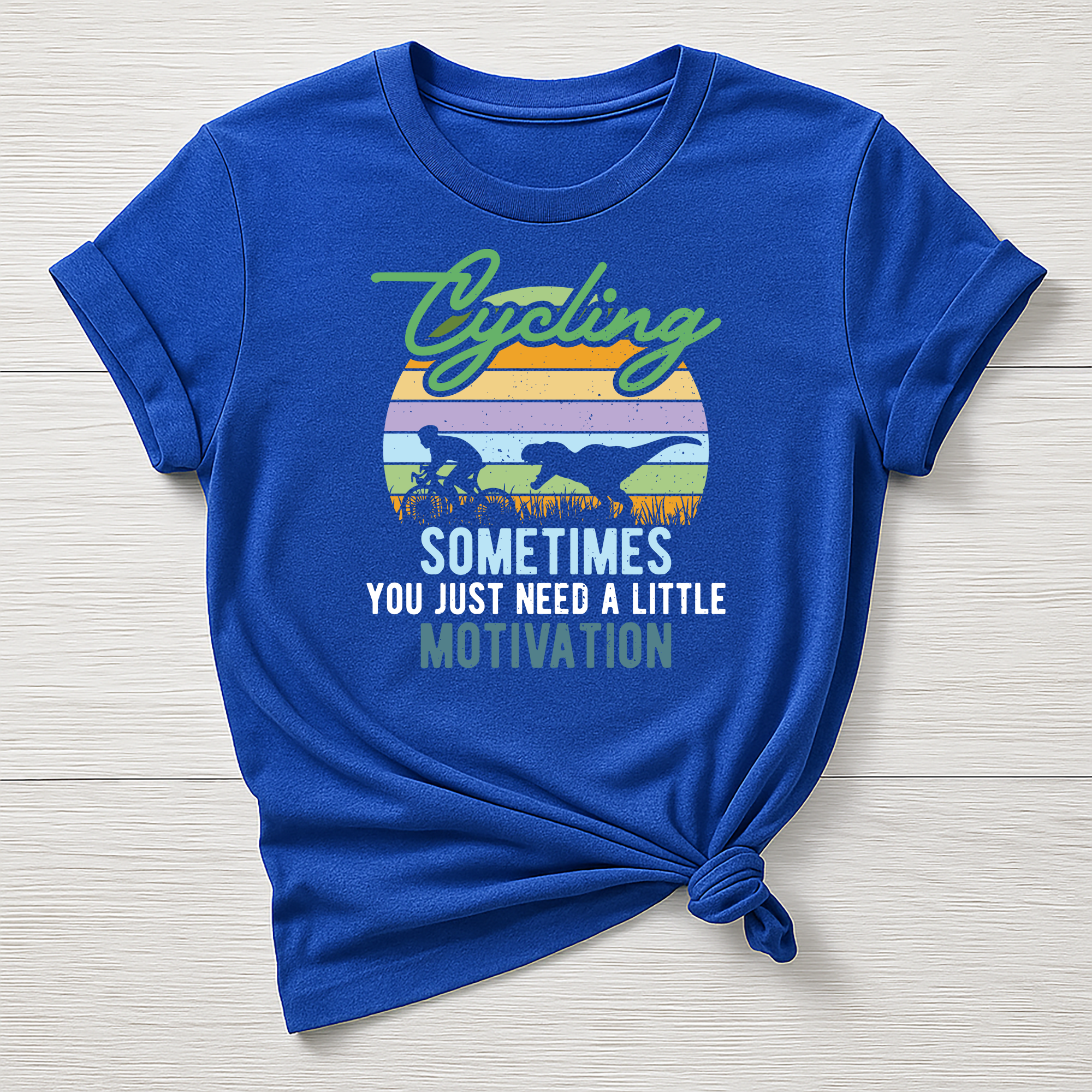 Cycling T-Shirt : Motivation Design, Gildan Softstyle