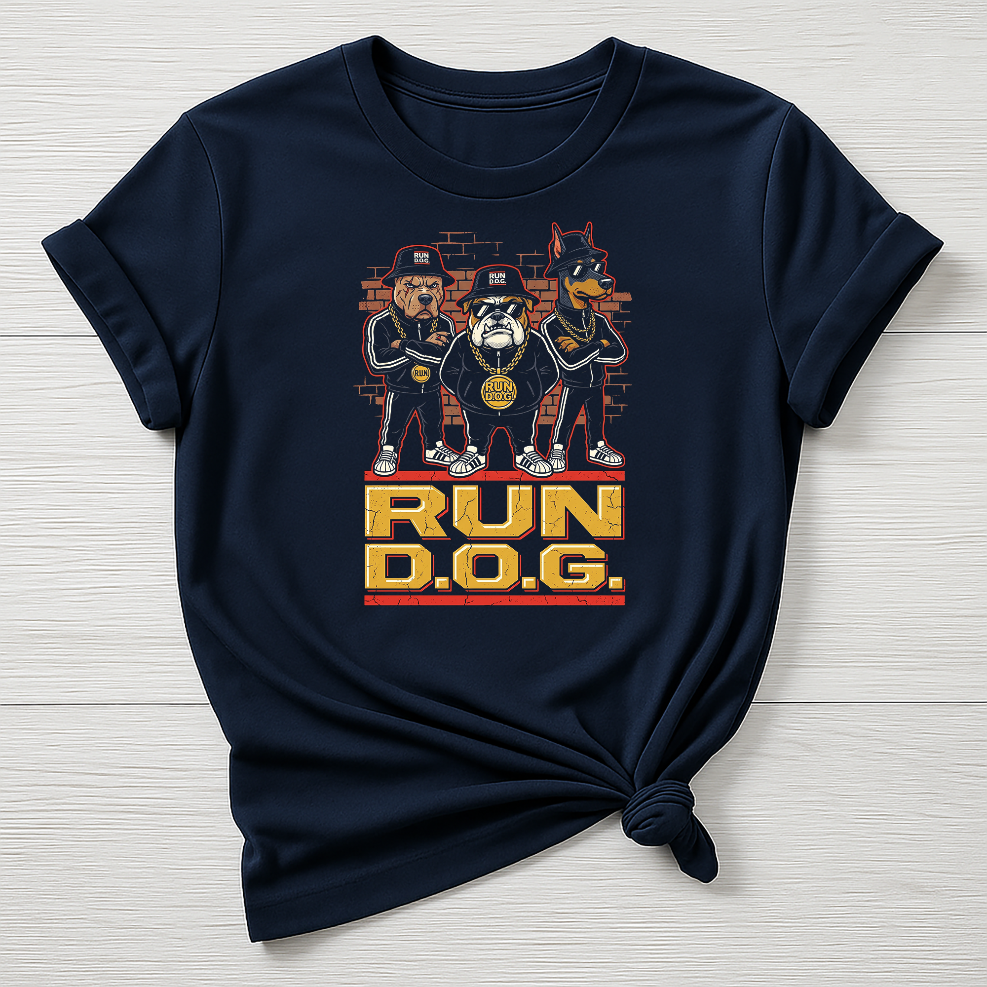 Animal Rock T-Shirt - Run D.O.G Design - Gildan Softstyle