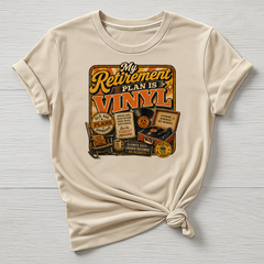 Music T-Shirt : My Retirement Plan is Vinyl Design, Gildan Softstyle