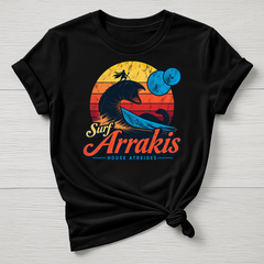 Surf Arrakis T-Shirt - Sci Fi Design - Gildan Softstyle